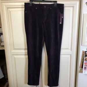 NWT Gloria Vanderbilt Soft Courdoroy Pants